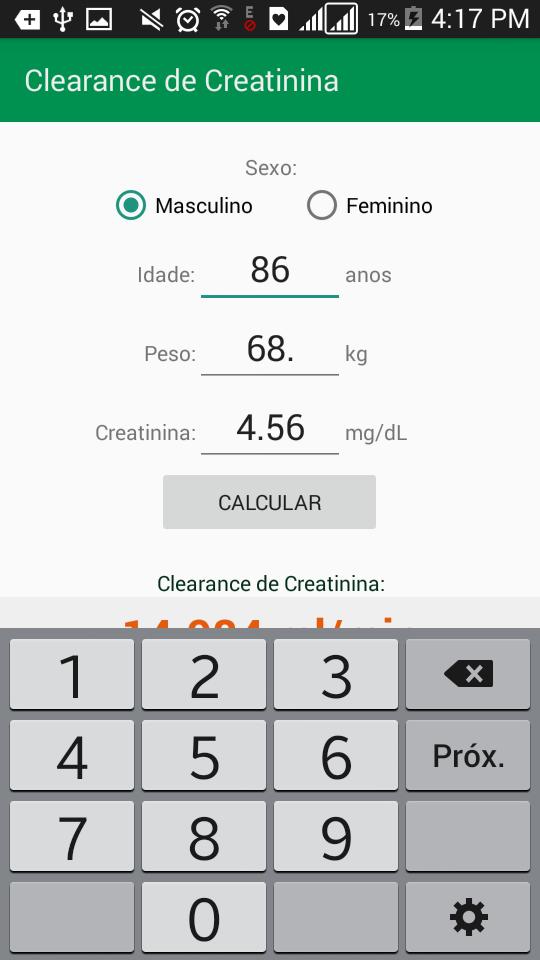 Clearance de Creatinina