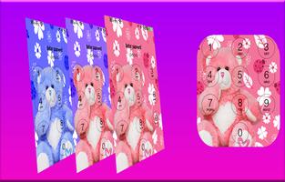 Cute bear love lock screen