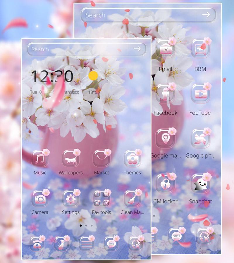 Sakura Flower Theme Wallpaper