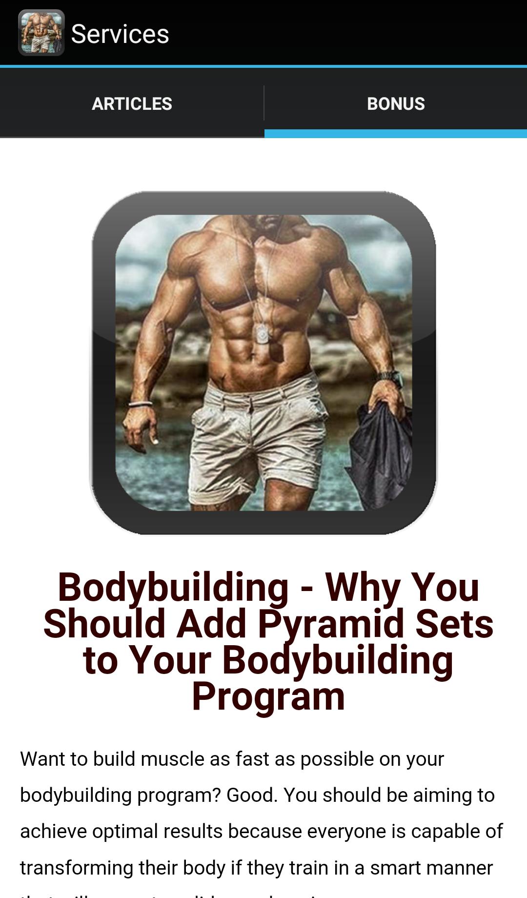 Bodybuilding Nutrition Program