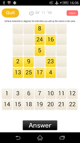 Magic square (Play & Learn!)