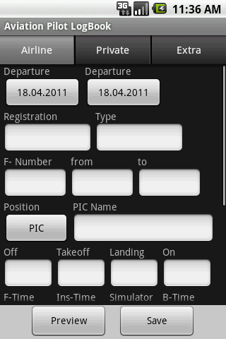 Aviation Pilot LogBook
