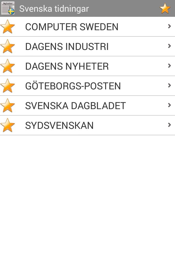 News and magazines Sweden