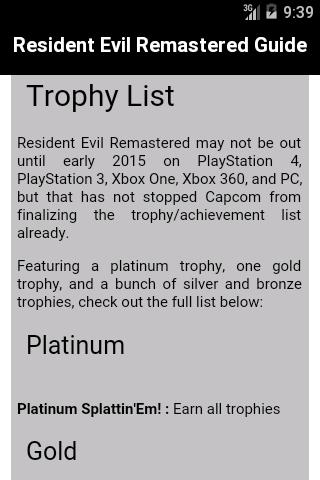 Guide:Resident Evil Remastered