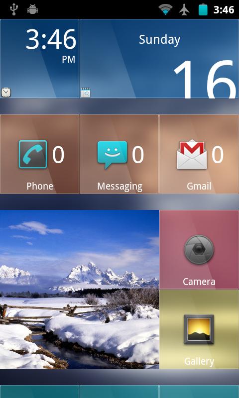 Glass theme for SquareHome
