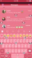 Pink Lovely Panda Eva Keyboard