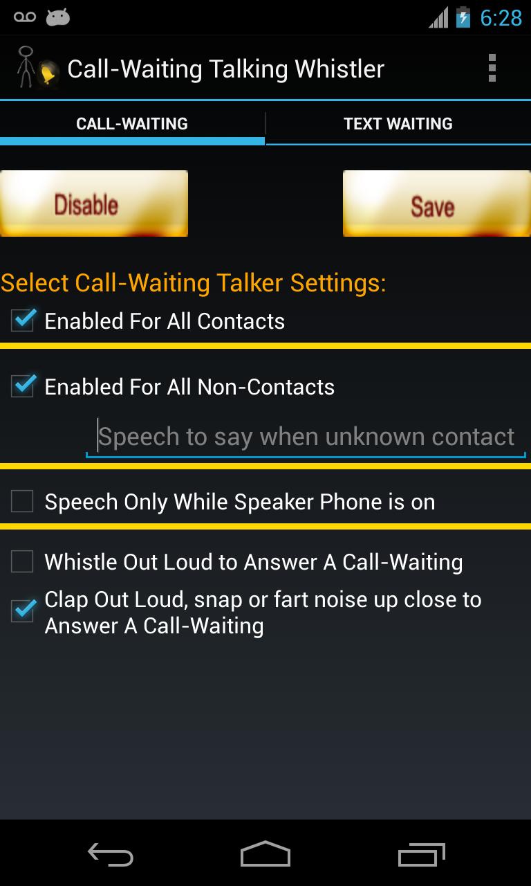 Call Waiting Announcer Free
