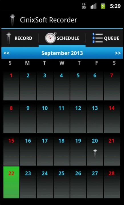Schedule Voice Recorder