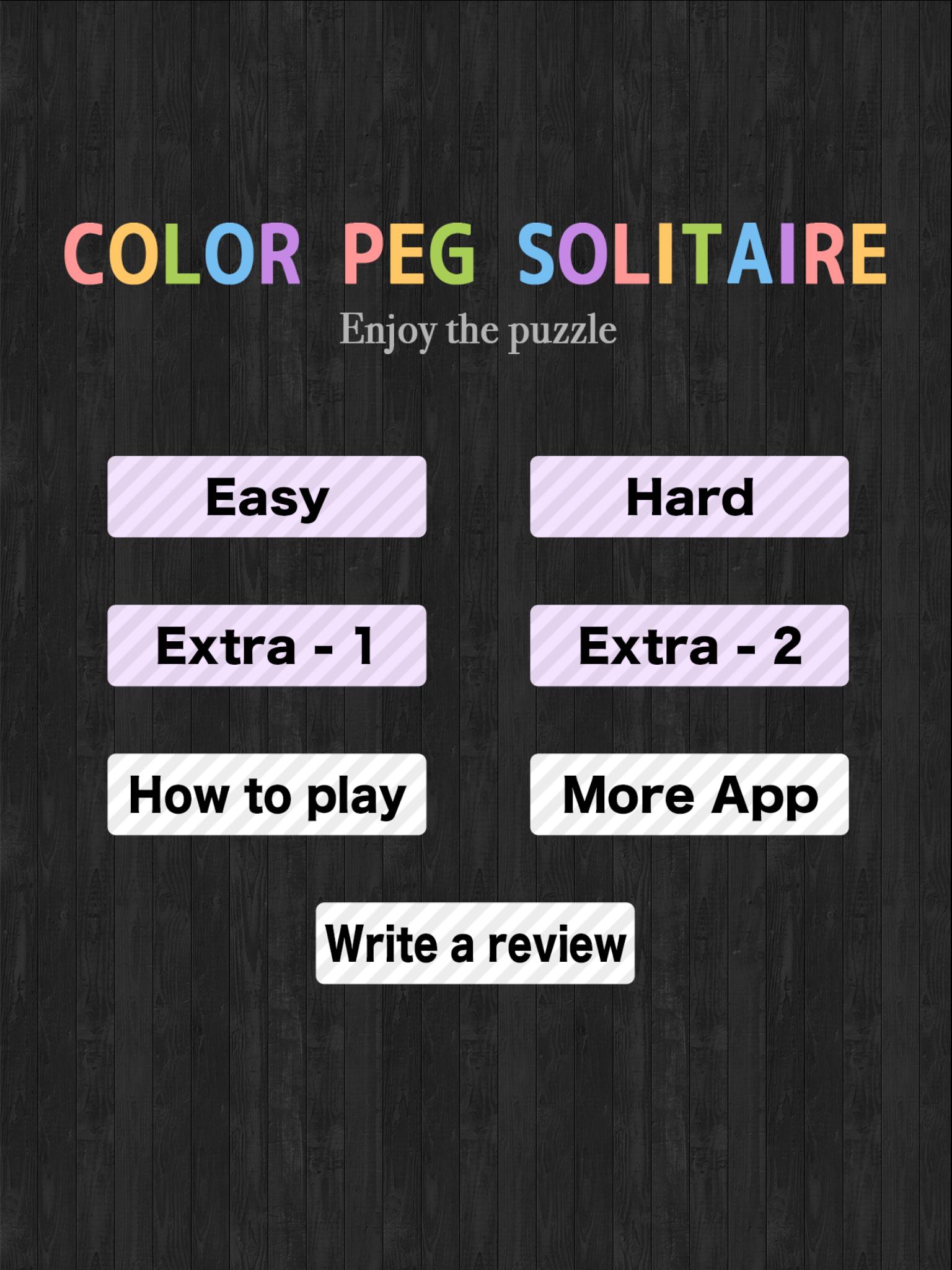 Color Peg Solitaire