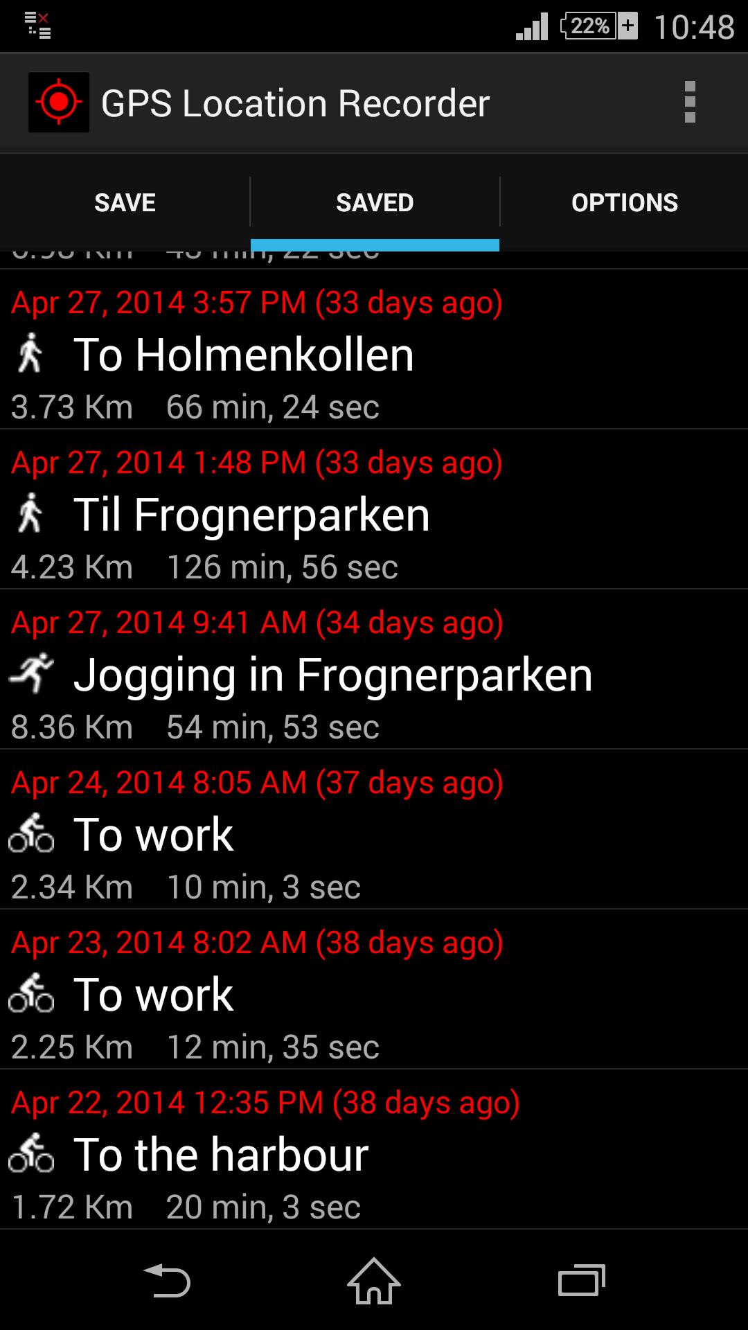 GPS Distance Location Tracker