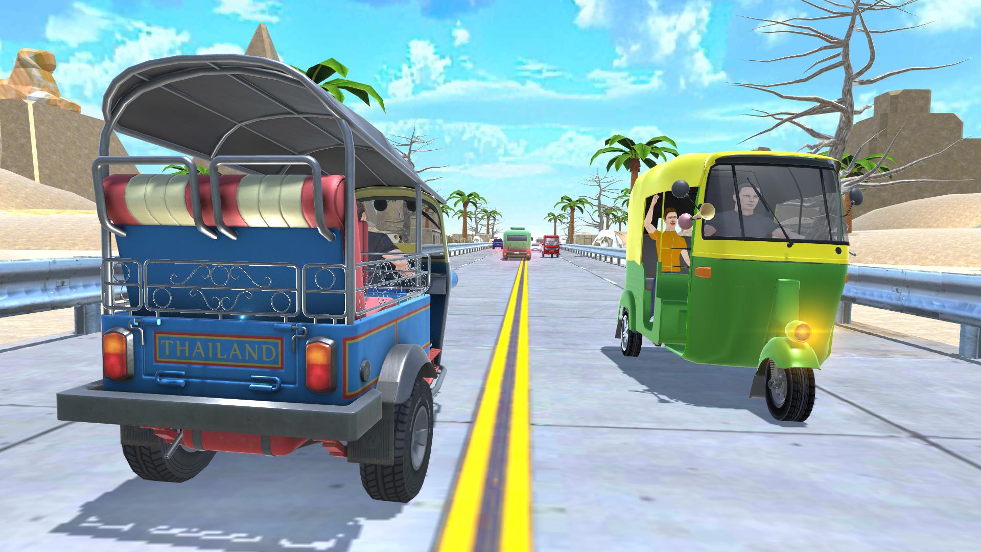 Tuk Tuk Rickshaw -Traffic Race