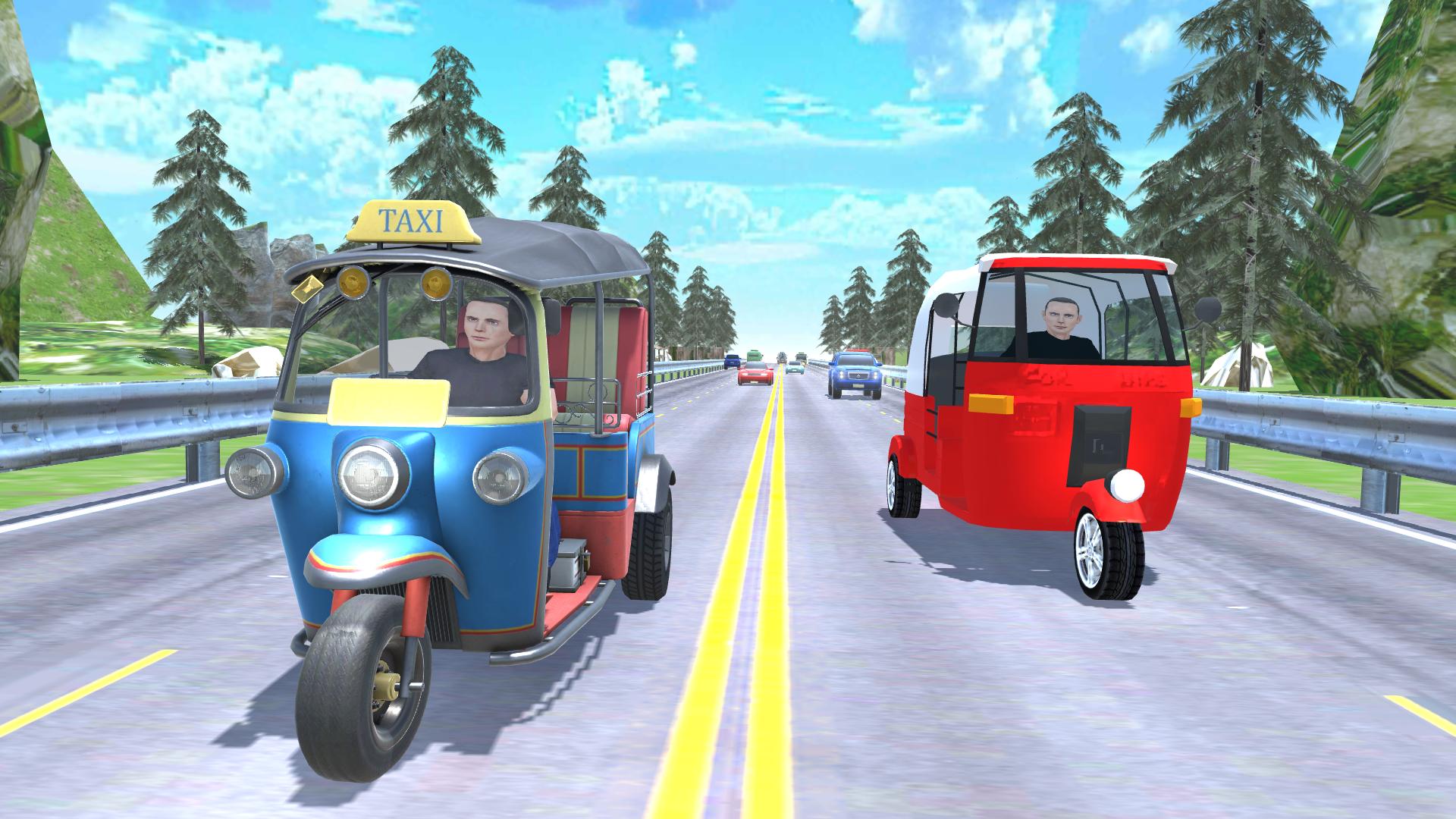 Tuk Tuk Rickshaw -Traffic Race