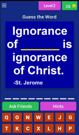 Saint Quotes (Catholic Game)