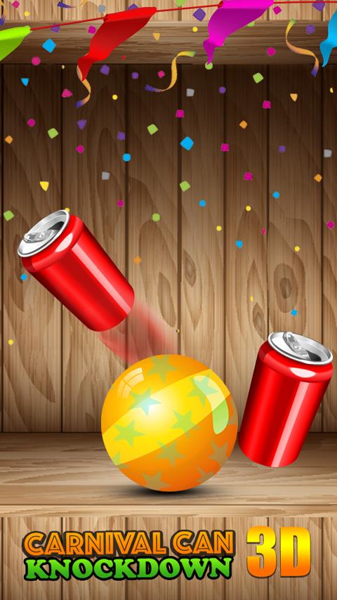 Carnival Can Knockdown 3D