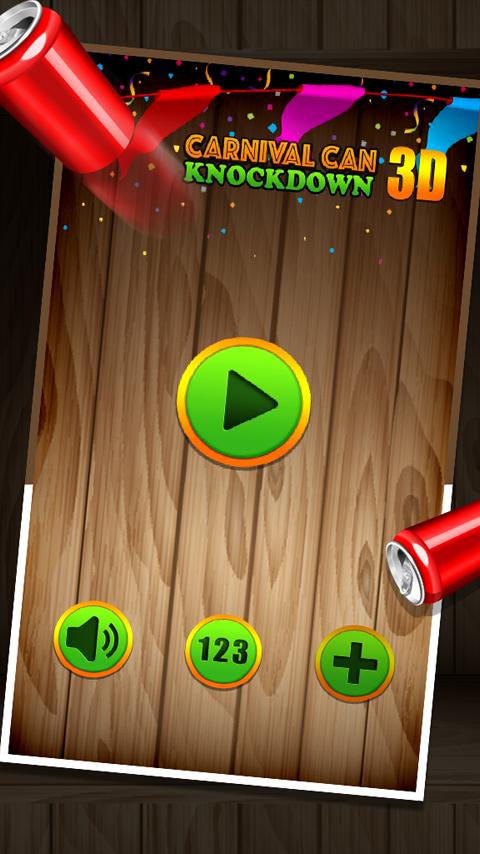 Carnival Can Knockdown 3D