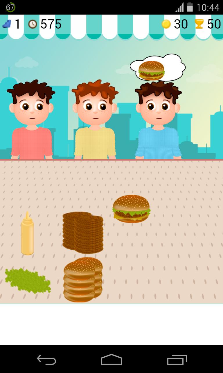 burger sales game