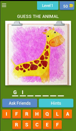 Guess The Animal Quiz Game