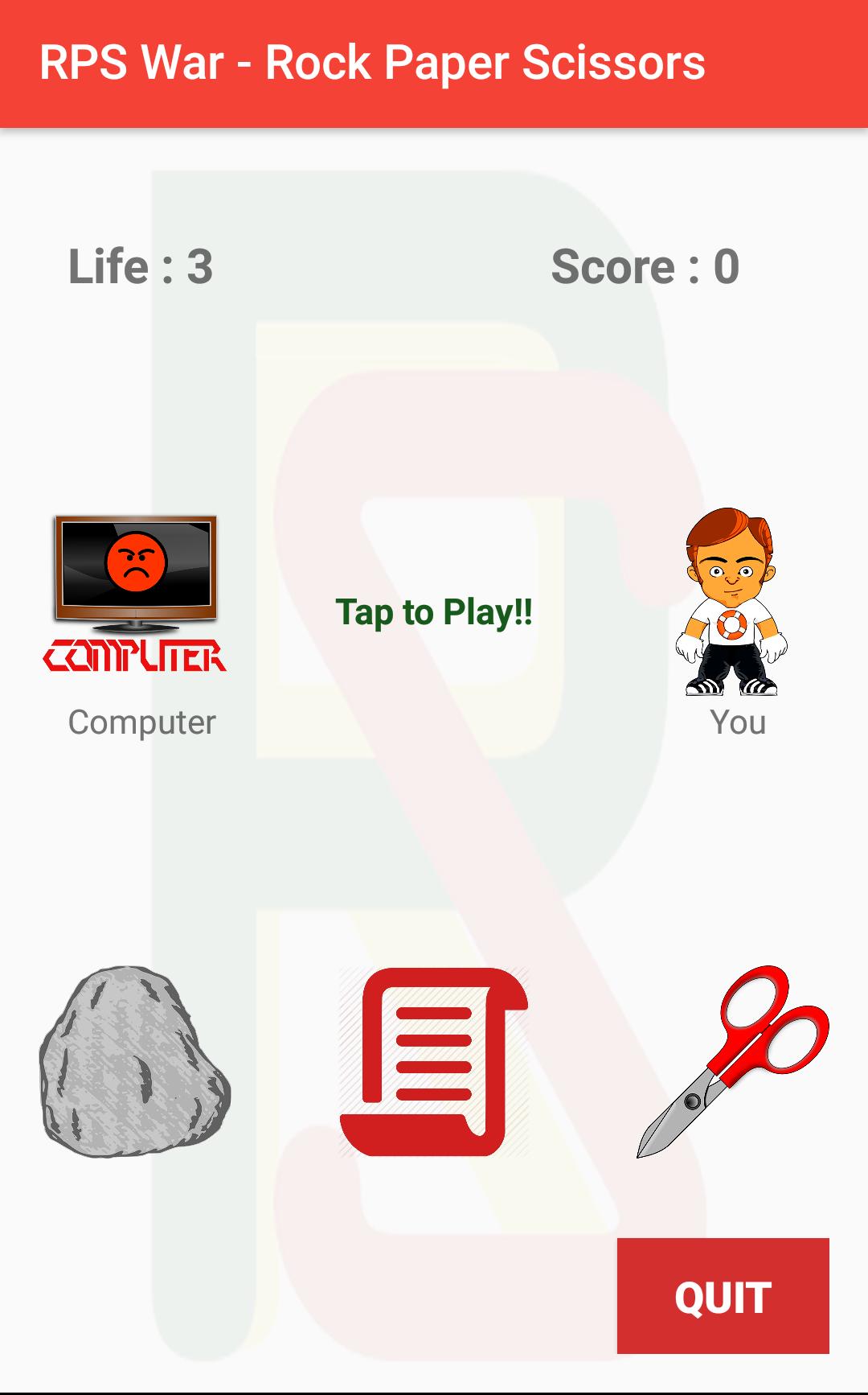 RSP WAR - Rock Paper Scissor