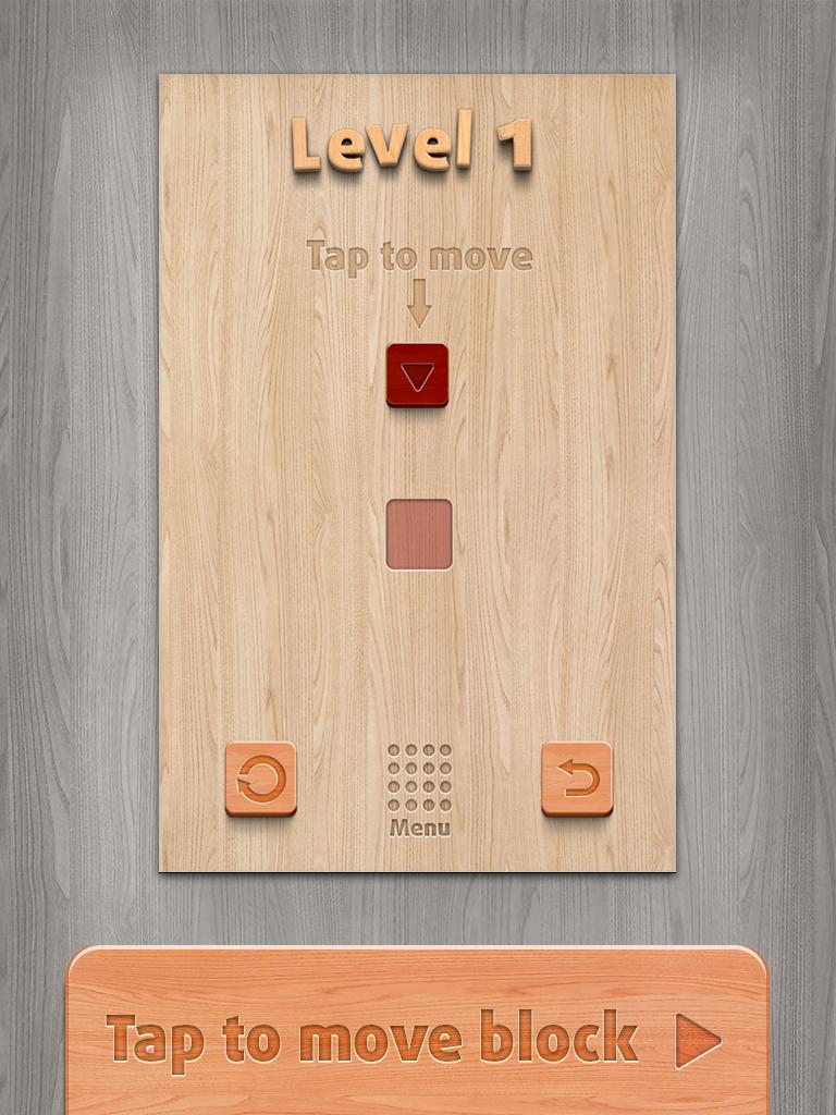 Push the wooden squares