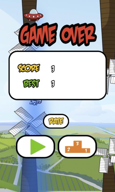 Flappy Cow vs Aliens