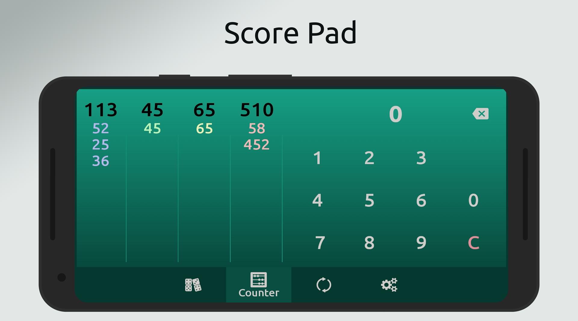 Dominos Cheater (Cards Tracker - Score Pad)