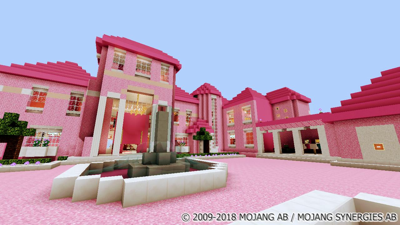 Pink House for Girls. Minecraft Map