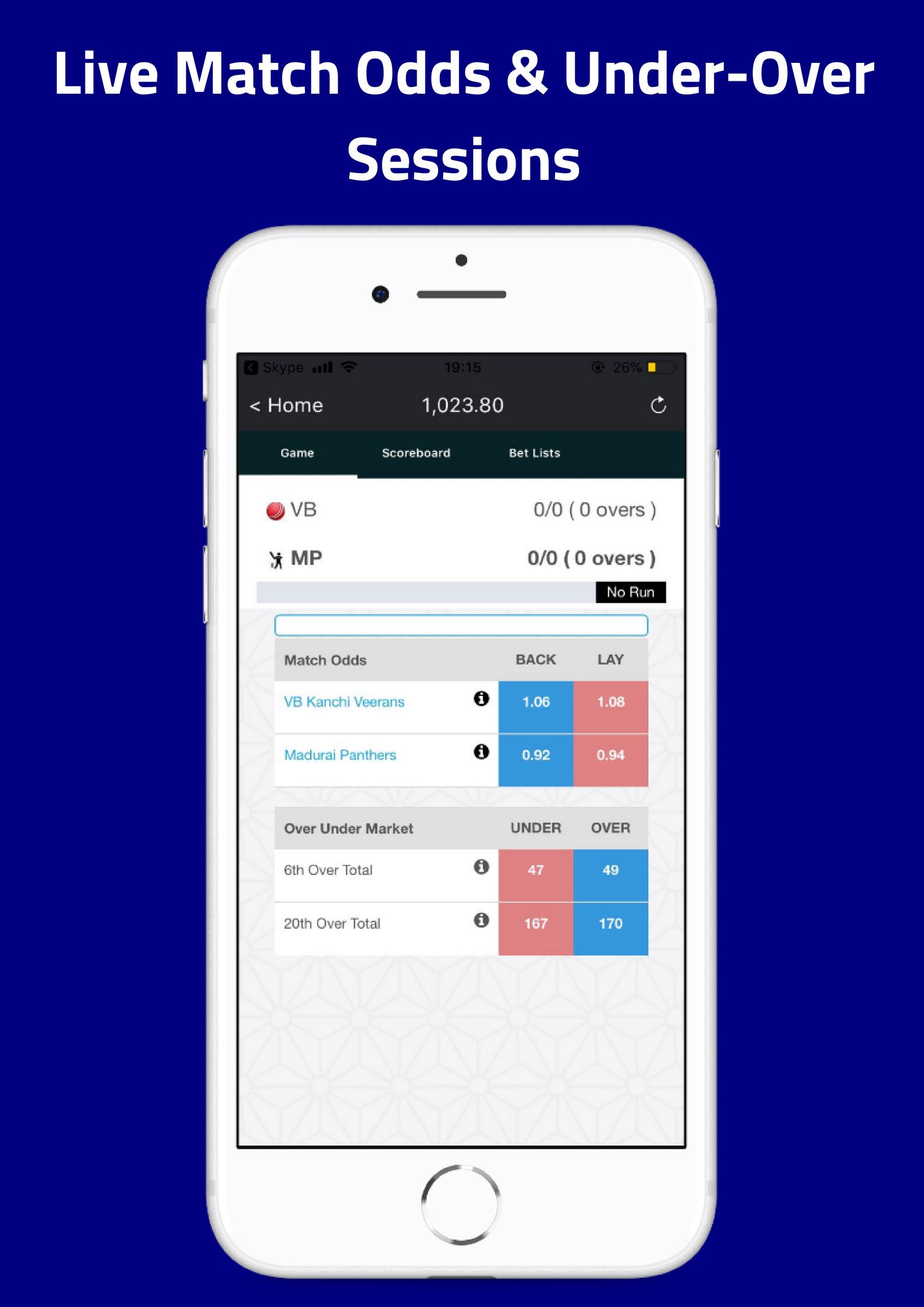 Criczumo - Fantasy Cricket, Real Match Odds