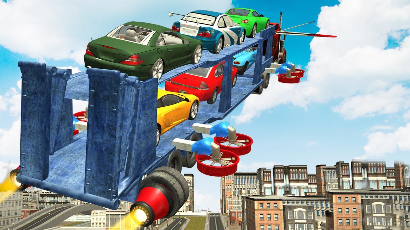 Flying Car Transport Truck 3D