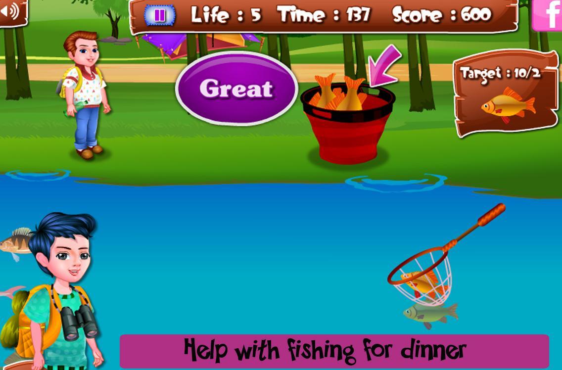 Arietta's crazy team camping