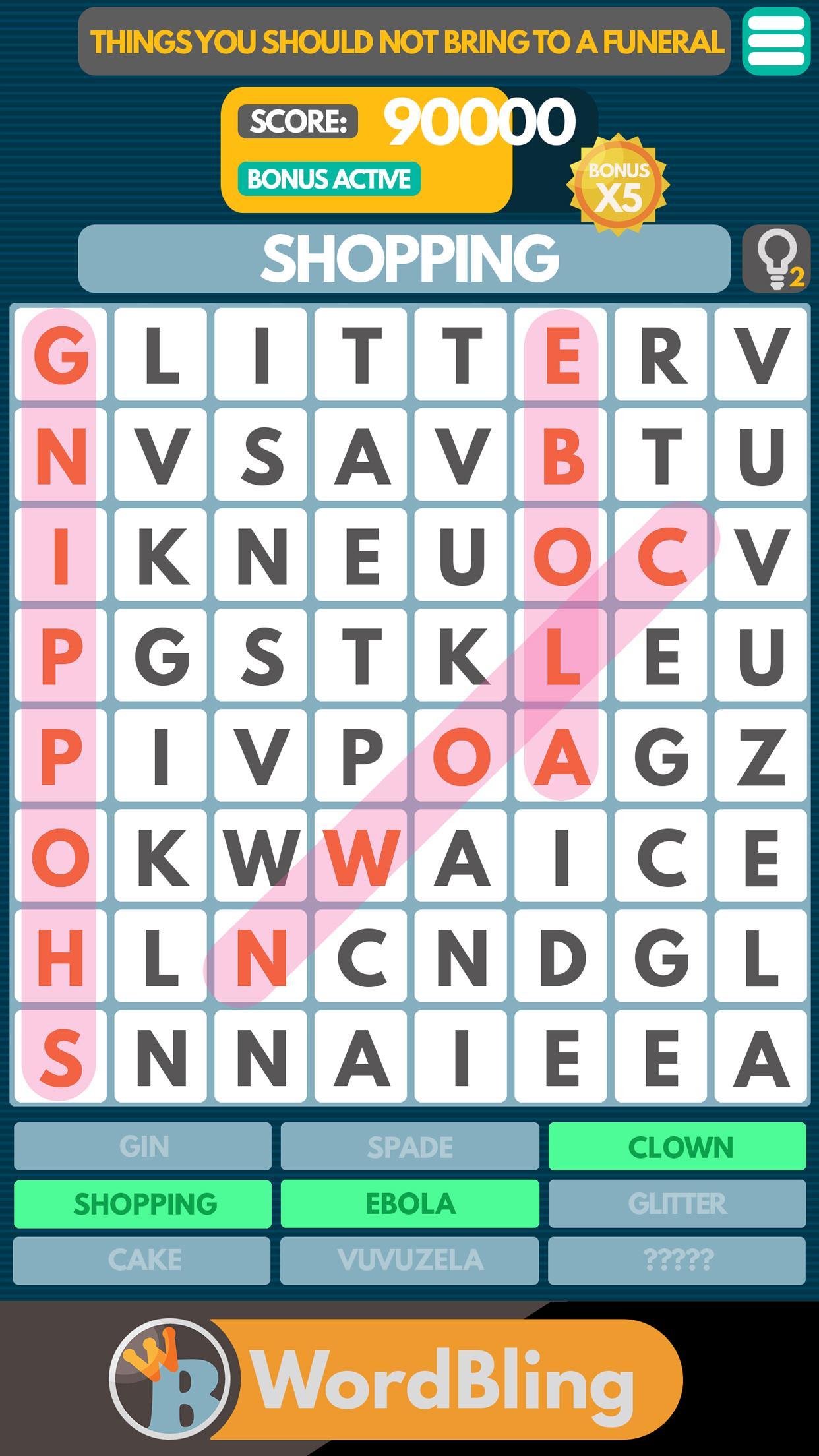 Word Bling: A funny offline wo