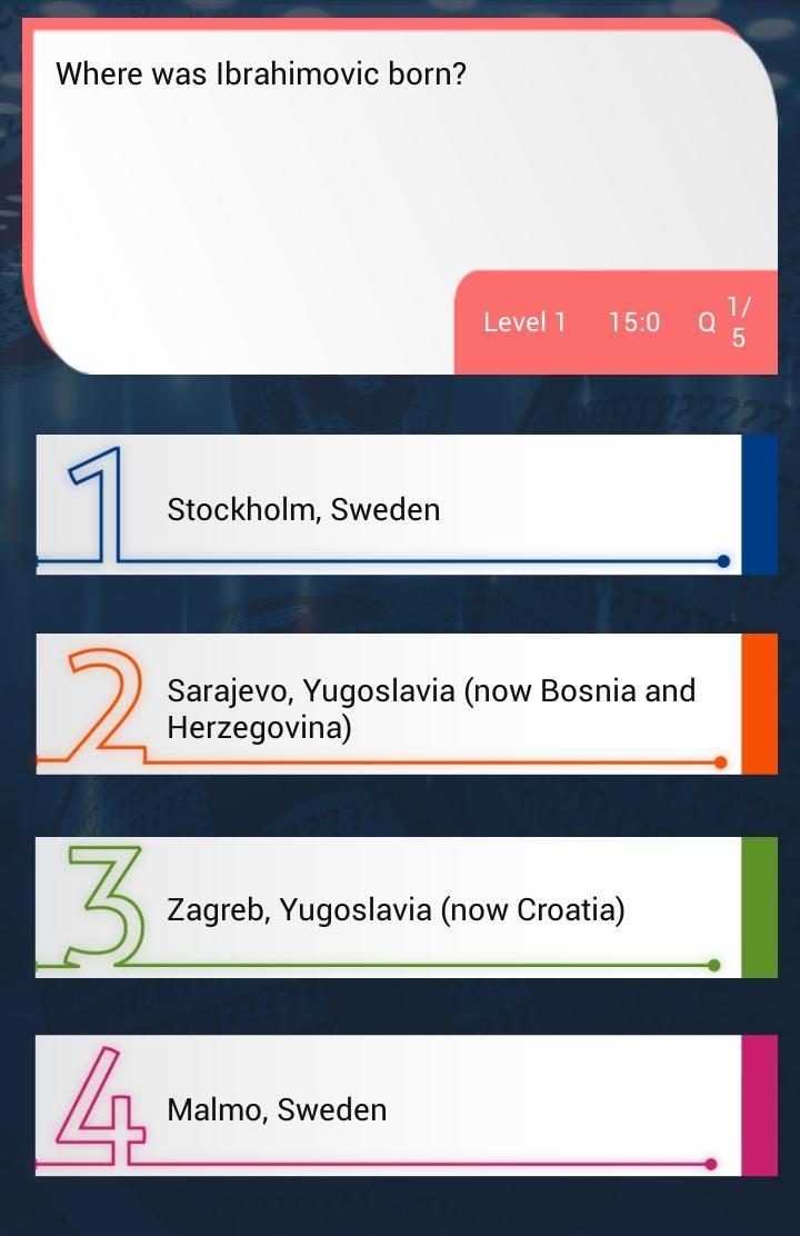 Zlatan Ibrahimovic Quiz
