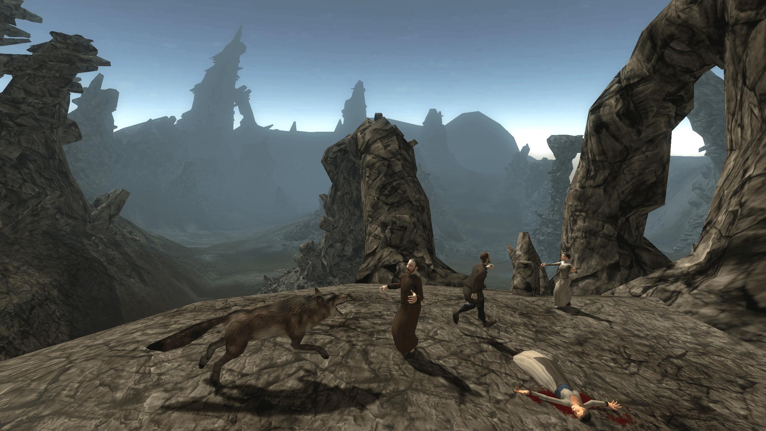 Dire Wolf Simulation 3D
