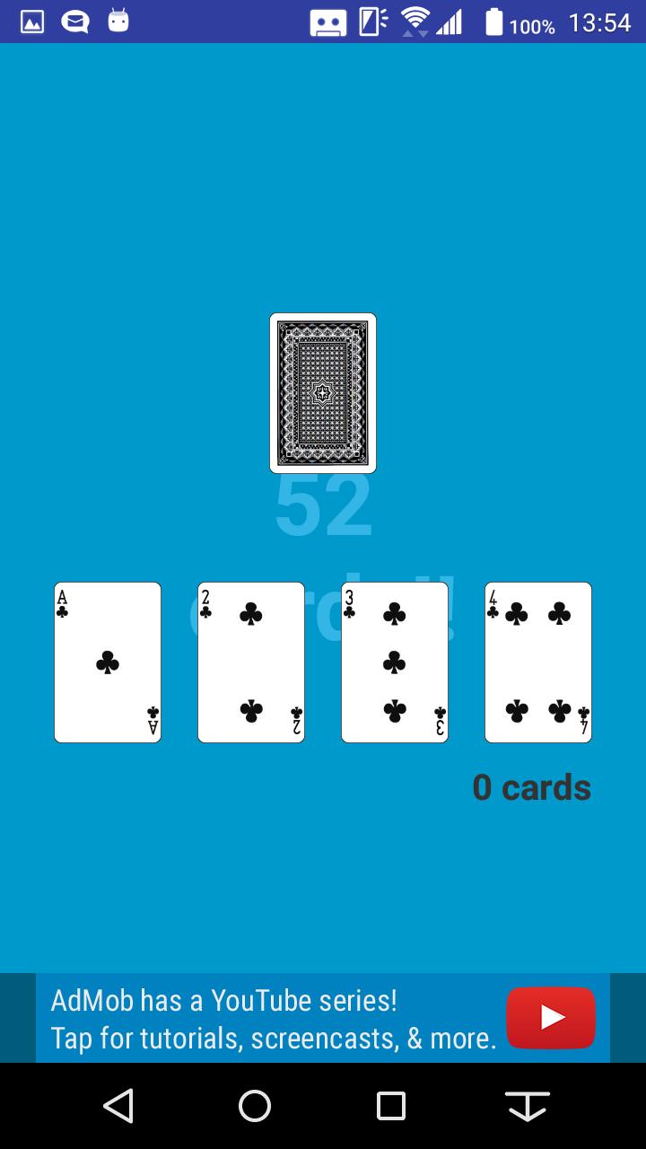 52 cards